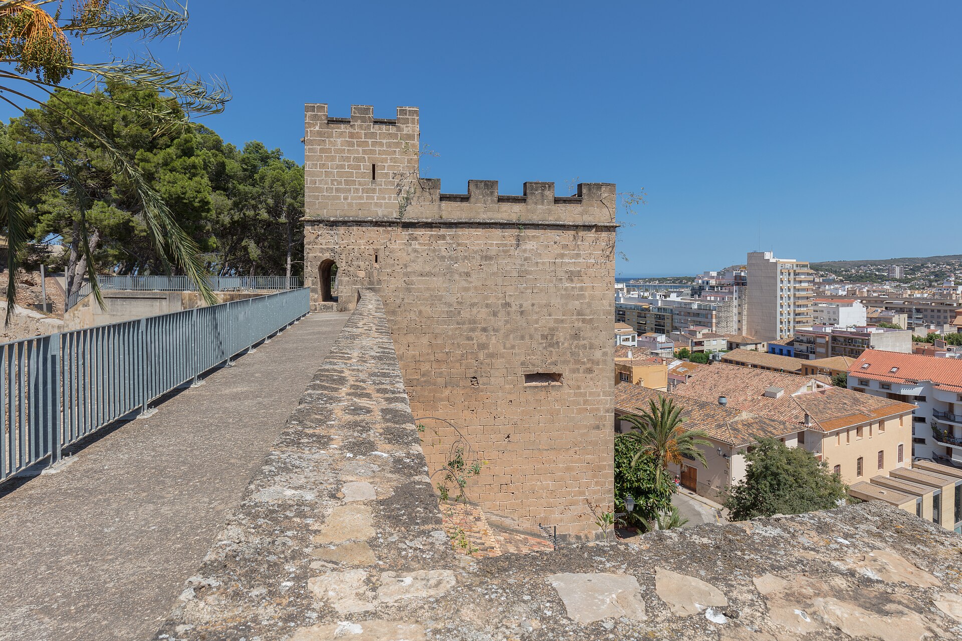 Dénia Castle overlooking the town