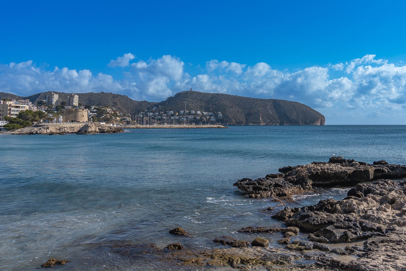 The bay and coastal landscape of Moraira